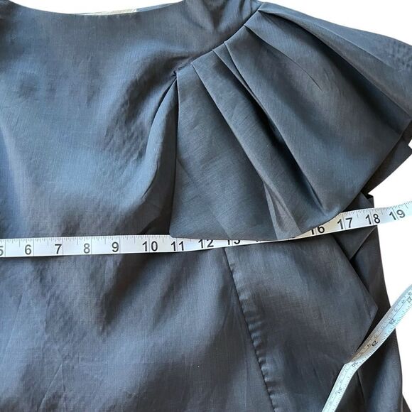 Marni Ruffle Shoulder Silk Tunic Top - Picture 4 of 7